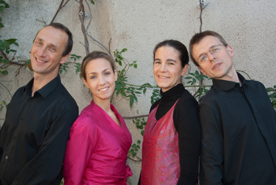 Le Quatuor Dimitri : Frédéric Dupuis, Julie Oddou, Céline Planes, Renaud Stahl.